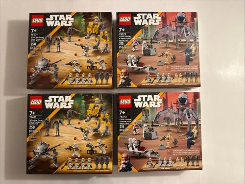 4 LEGO Star Wars  Trooper Battle Pack 2 75431 Clone Trooper Battle Droid 275372