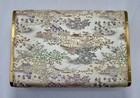Vintage Farrington Musical Jewelry Box Oriental Motif On Silk & Brass End Plates — photo 6