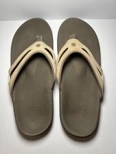 Spenco Yumi Beige Orthotic Women's Size 10 Flip Flop Thong Sandals