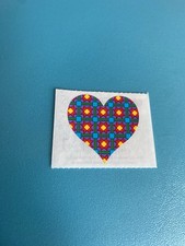 Vintage Mrs Grossman  s Quilted Heart Sticker Module 90  a