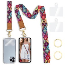 Phone Lanyard Crossbody Strap Wrist Neck Adjustable Women Boho Cell Phone Lany