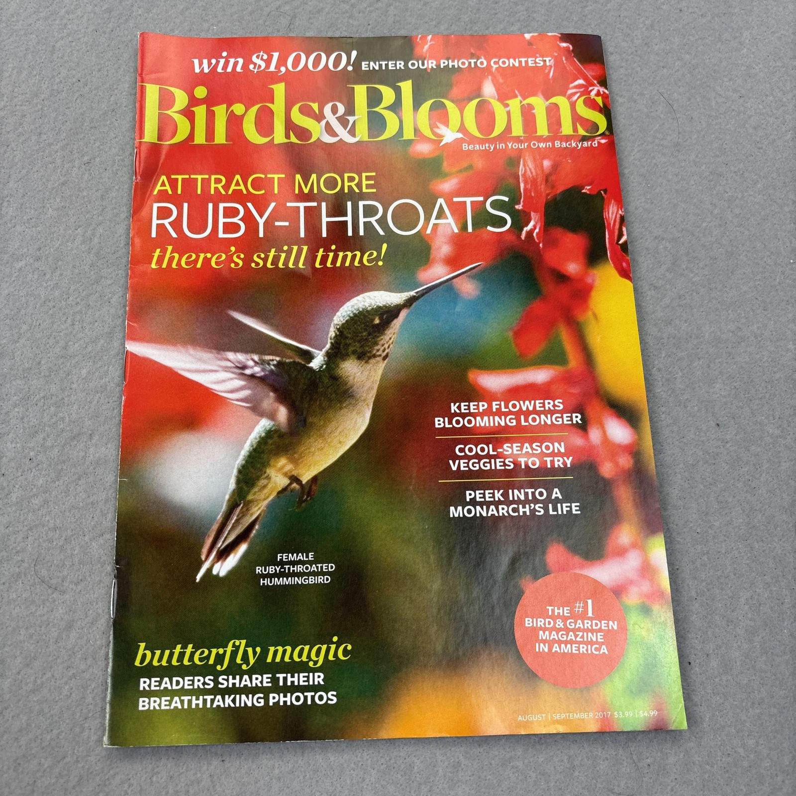 Birds & Blooms Magazine Aug/Sep 2017 Illustrated Nature Gardening Green Cover