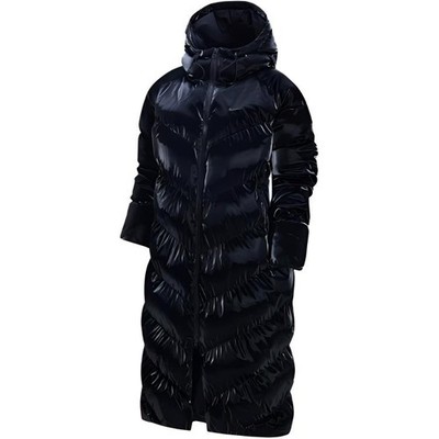 Nike Sportswear Therma-FIT Loose Hooded Shiny Warm Zip-Up Cotton Jacket
