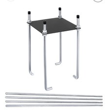 Toriexon 7  Basketball Hoop Ground Anchor Kit Universal Fit Heavy Duty Steel NEW