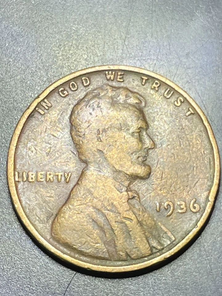 1936 P-1C BN Lincoln penny very strange looking reverse - Image 2 of 2