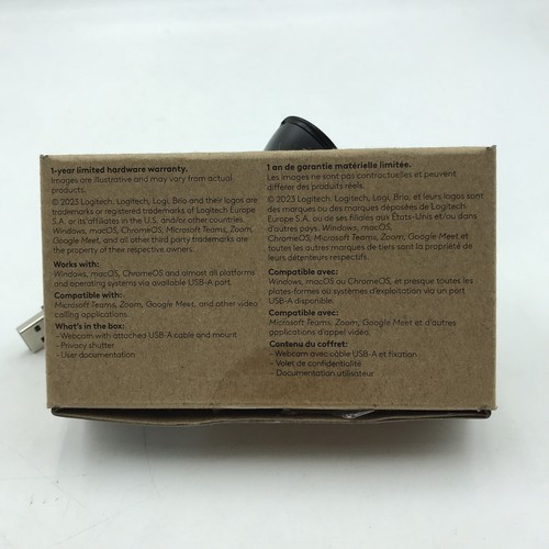 Logitech Brio 101 Full HD 1080p Webcam Auto-Light Balance ~ Brand New With Seal! - Afbeelding 5 van 5