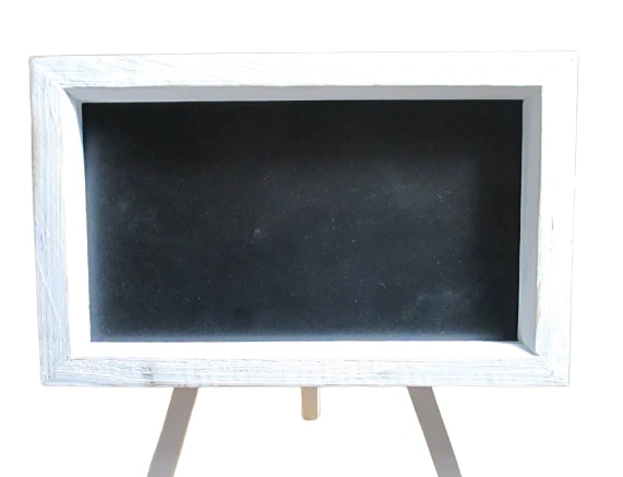 Tabletop Chalkboard Easel (Wooden) Rustic White 8"x5" (Total Height 9") Signage - Image 3 of 4