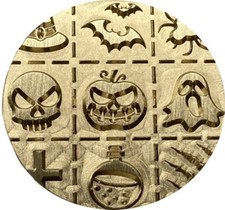 Halloween Symbols pumpkin, ghost, spider, claw marks Wax Seal Stamp head