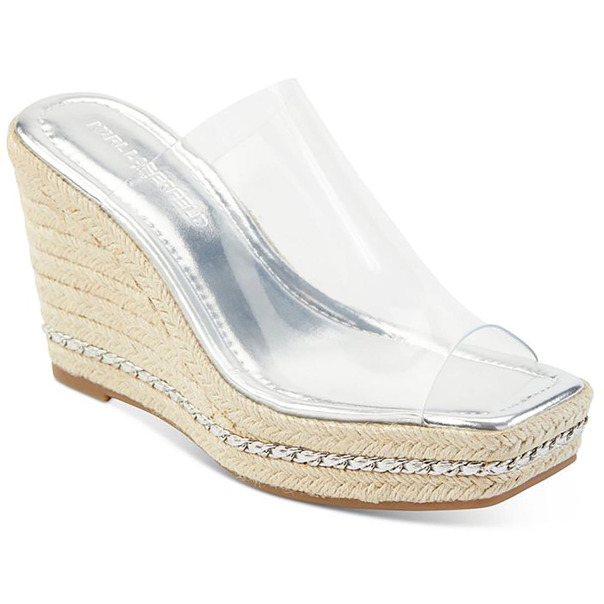 Женские босоножки Corissa на танкетке Karl Lagerfeld Paris 9.5 среднего размера (B,M) BHFO 8012