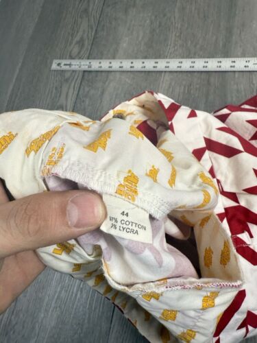 Loudmouth Shorts Golf Mens 44 Red White Houndstooth Geometric All Over Print - Picture 8 of 11