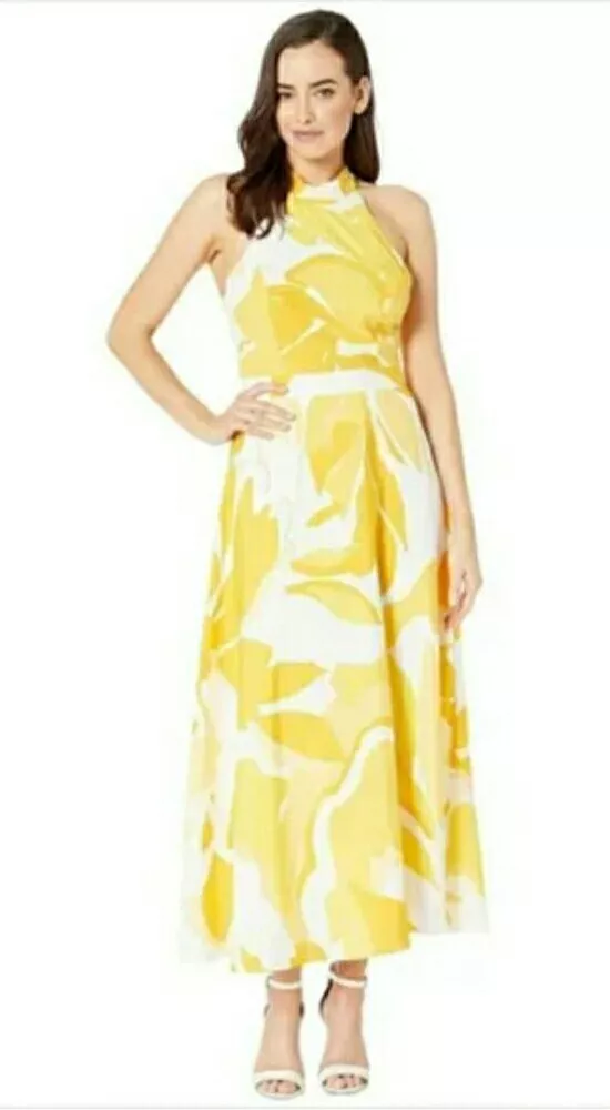 Tahari halter clearance dress