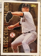 1996 Topps Classic Confrontations Roger Clemens #CC13 Boston Red Sox