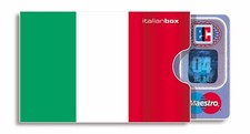 cardbox astuccio porta carte ITALIA Italia tricolore bandiera italiana box card
