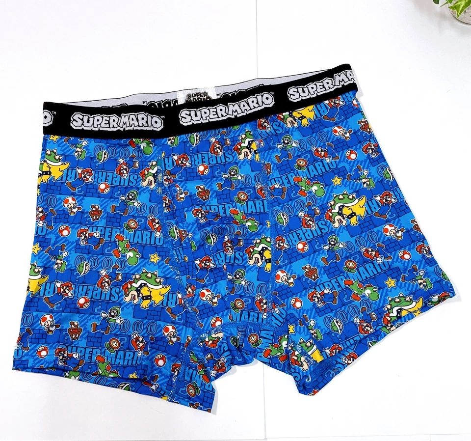SUPERMARIO Personajes Mario Patrón Calzoncillos Boxer 2 piezas Ropa Interior Hombre L (Talla JP) Foto 4 de 4