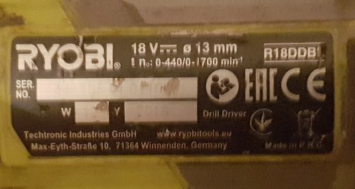 RYOBI R18DDBL Akku-Bohrschrauber,Akkubohrer - Imagen 5 de 5