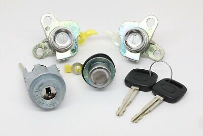 Ignition Switch Cylinder, Door Lock Set & Trunk Lid Lock w/Key for 98