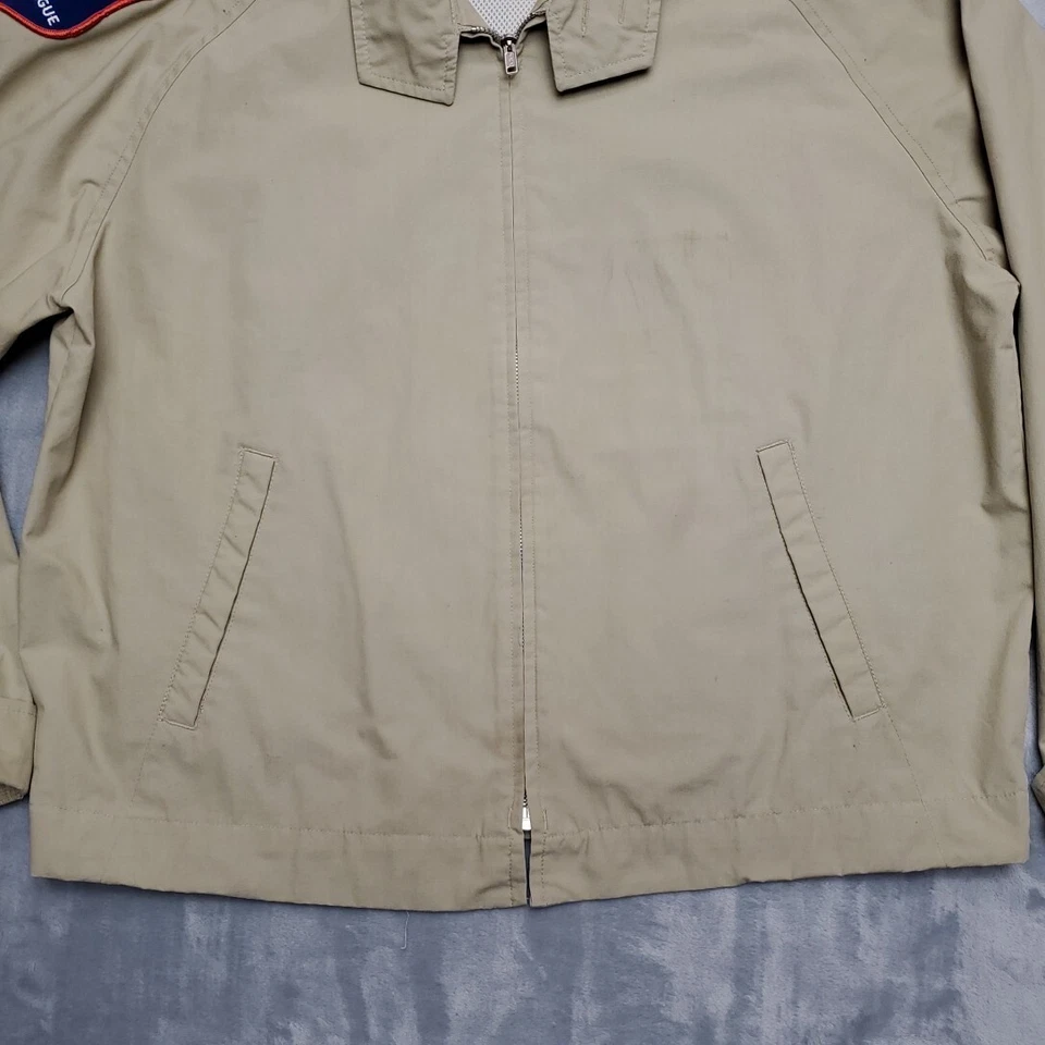 Chaqueta Bomber Remington De Colección Para Hombre L Caqui Beige Popelina NRA Pistola Exterior Años 90 Foto 2 de 4