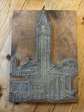 matrice originale per acquaforte xilografia di Giannetto Malmerendi Duomo Cesena