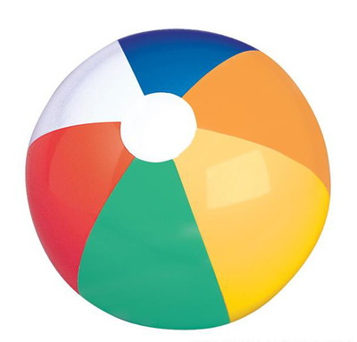 LOT Of 12 Large Beach Balls - 20 Inch Party Pool Carnival Beachball Assortment 3 thumbnail image