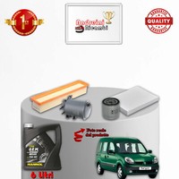 Kit Wartung 4 Filter Und ÖL Renault Kangoo 1.9 Dci 59KW 80CV Ab 2001