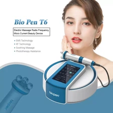 Bio Pen T6 EMS microcurrent blue light rf wrinkle removal machine beauty salon