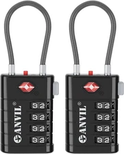 Candados para equipaje de 4 dígitos, candados TSA para equipaje