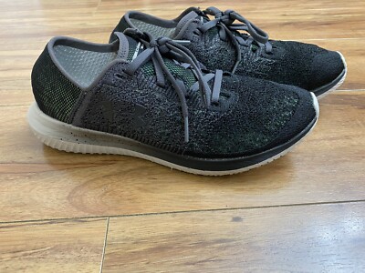 Womens Under Armour Thredborne Blur Size 9 Black/Green Lace Up Running Shoes