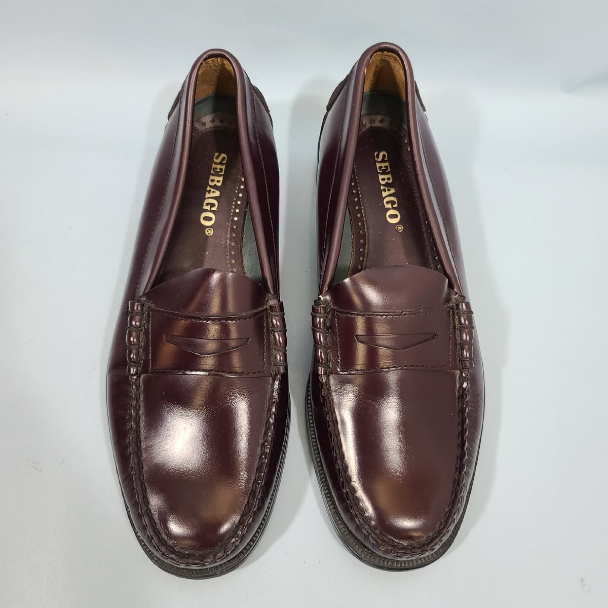 Sebago Burgandy Beefroll Penny Loafer Dress Shoes  display picture 2