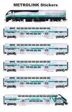 Metrolink Commuter Train 6 individual Stickers Andy Fletcher