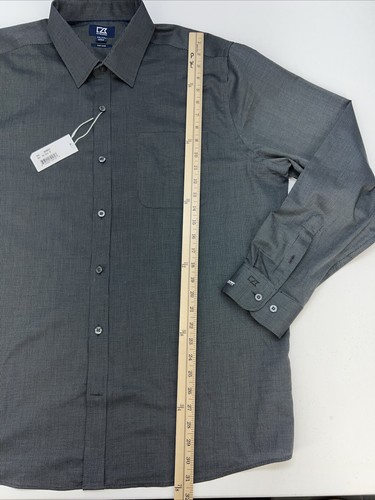 Cutter & Buck Button Up Pocket Long Sleeve Shirt Men XXL Blk Design Tire America - Picture 10 of 17