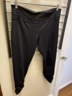 CAbi Womens M Ruched at Ankle   Black Legging / Yoga Pant  Style # 664 — photo 1