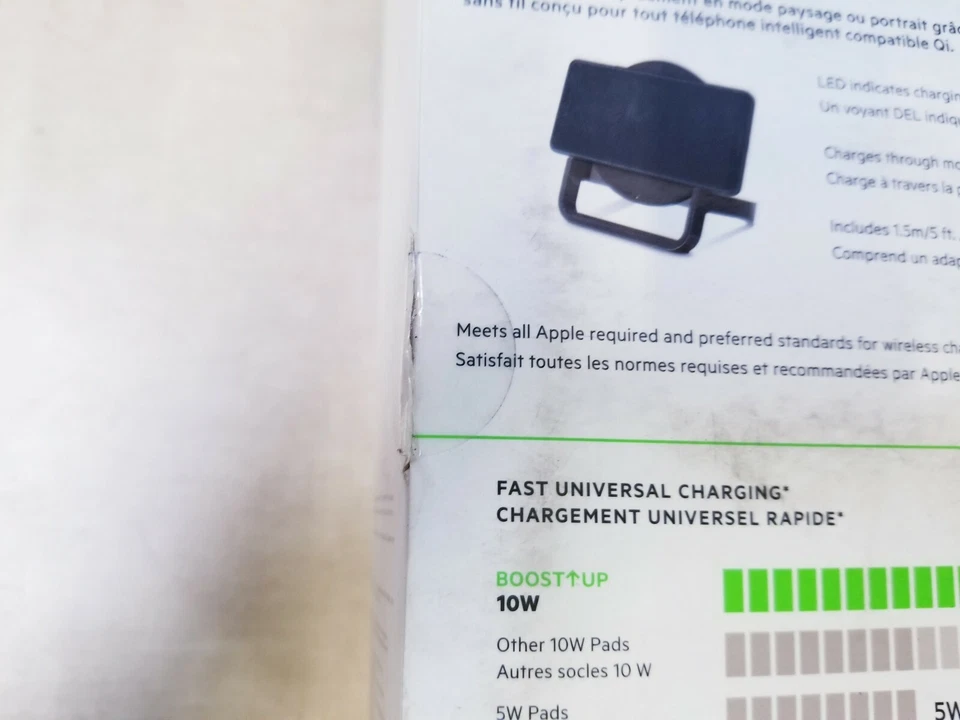 Soporte de carga inalámbrico Belkin BOOST UP 10W para teléfonos inteligentes Qi Foto 4 de 4