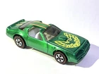 🟥⬜️🟦CUSTOM Made  Hot Wheels HotBird ULTRA RARE METALLIC GREEN FIREBIRD Redline