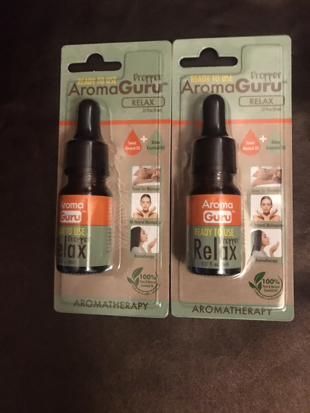 New (2) Aroma Guru Essential Oil Dropper Relax Aromatherapy eBay