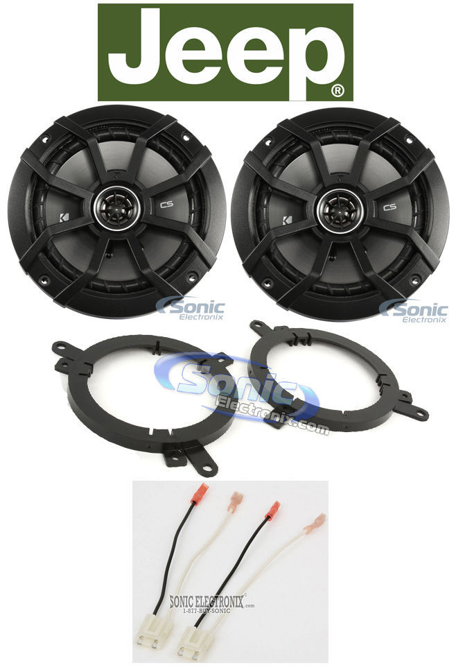 Комплект для замены дверных динамиков автомобиля Kicker 65 для Jeep Grand Cherokee 1996-1998 годов выпуска 14090₽