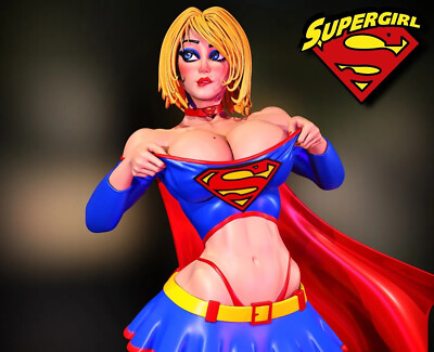 Painted Supergirl Statue 1/4 Sexy Figure