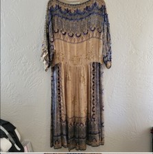Judith Anne Creations Beaded Silk Dress Size XS