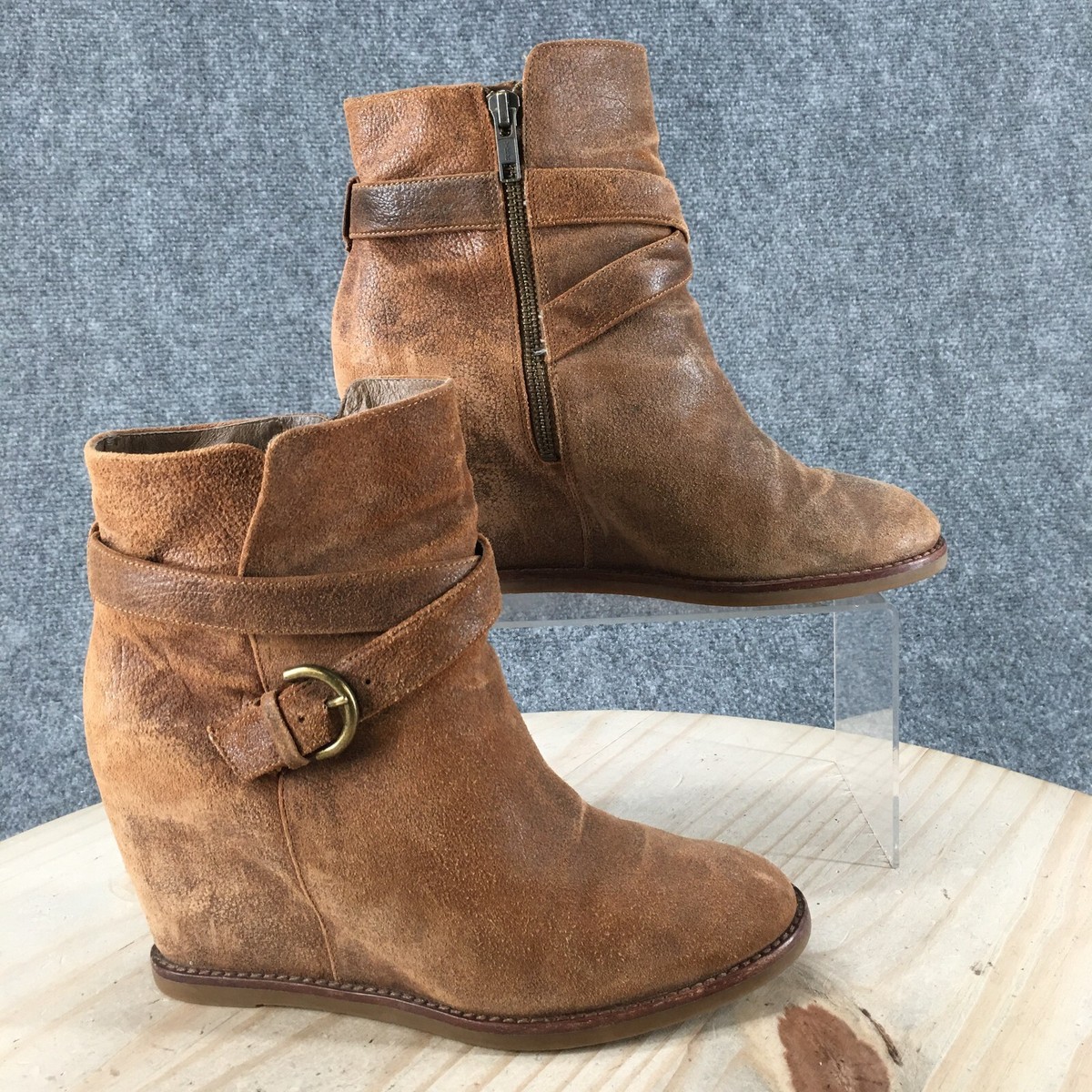 Johnston & Murphy Brown Leather Ankle Boots Men main image 3