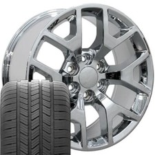 Oew Fits 20x9 Chrome Sierra Wheels Tires Rims Gmc Chevy Oew Fits 20x9 Chrome Sierra Wheels Tires Rims Gmc Chevy