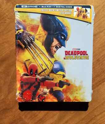 Deadpool and Wolverine Steelbook 4K UHD + Blu Ray Wolverine Cover New Sealed