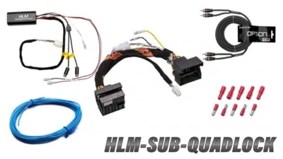 High-Low-Adapter Set für Plug & Play Subwoofer Anschluss Quadlock | Option - Bild 1 von 2