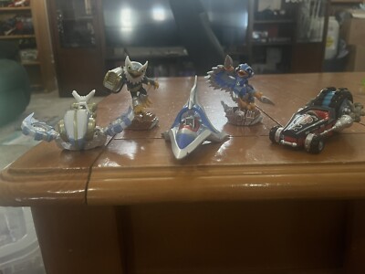 Skylanders Superchargers-Jet Stream/Jet Vac/Sky Slicer/Stormblade/Crypt Crusher