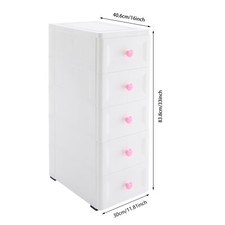 Rolling Storage Drawer Cart Bathroom Storage ...