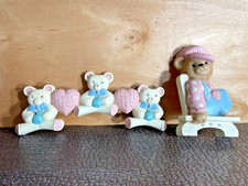 1995 Burwood Teddy Bear Family Nursery Wall Hangings Decor