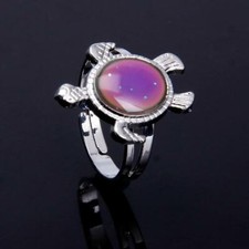 Turtle Mood Ring Color Change Emotion Feeling Rings Temperature Control Women
