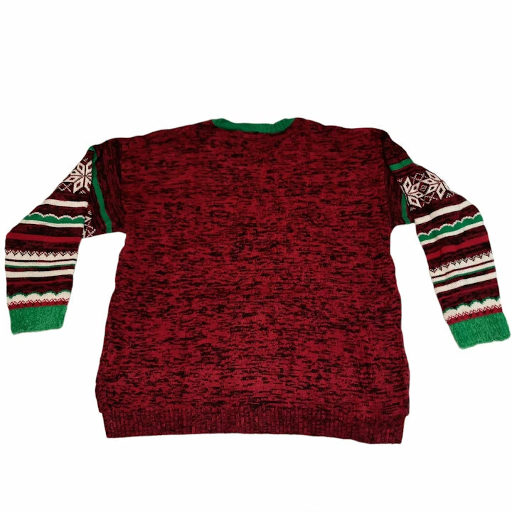 United States Sweaters Holiday Size 1X Reindeer Ugly Christmas Sweater