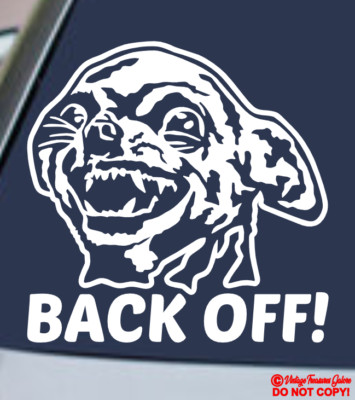 BACK OFF! ANGRY CHIHUAHUA Vinyl Decal Sticker Car Window Bumper Mean ...