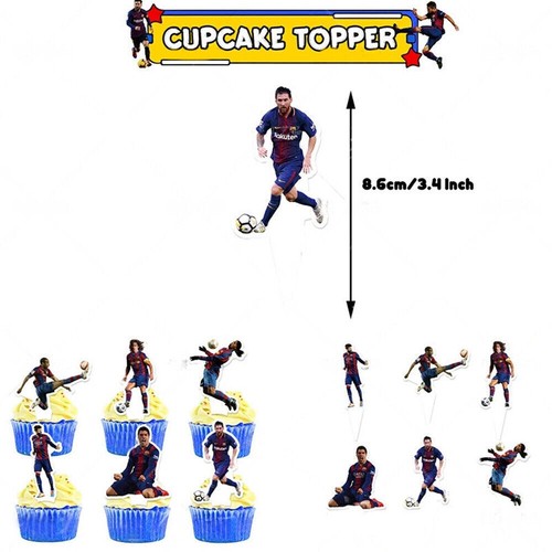 Barcelona Fußball Kindergeburtstag Geburtstagsdeko Happy Birthday Girlande Sets - Bild 2 von 5
