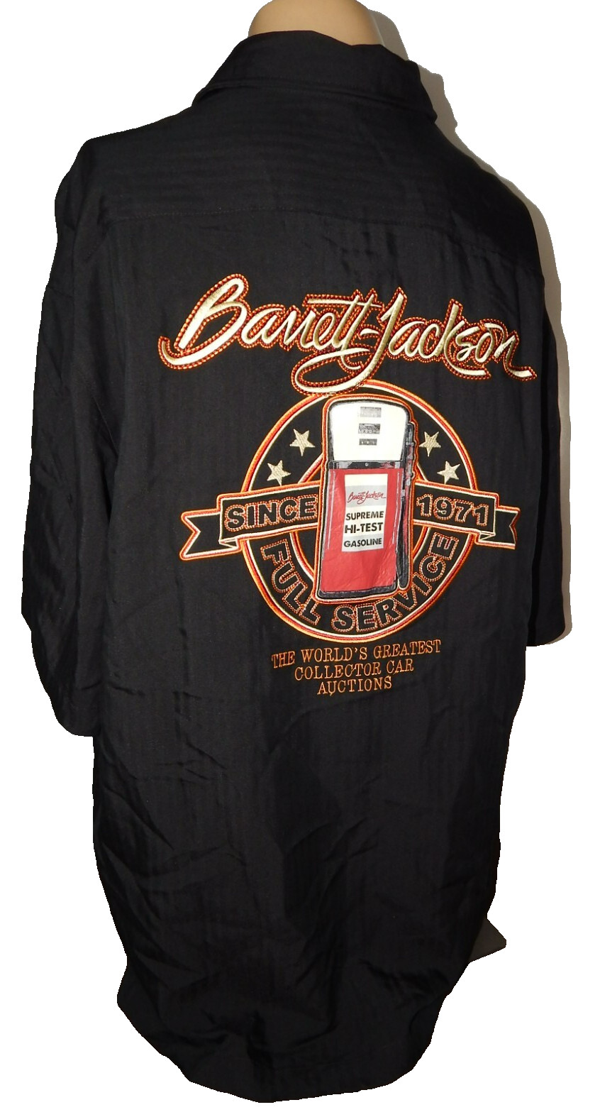 BARRETT JACKSON rayon button up collared shirt CO… - image 1