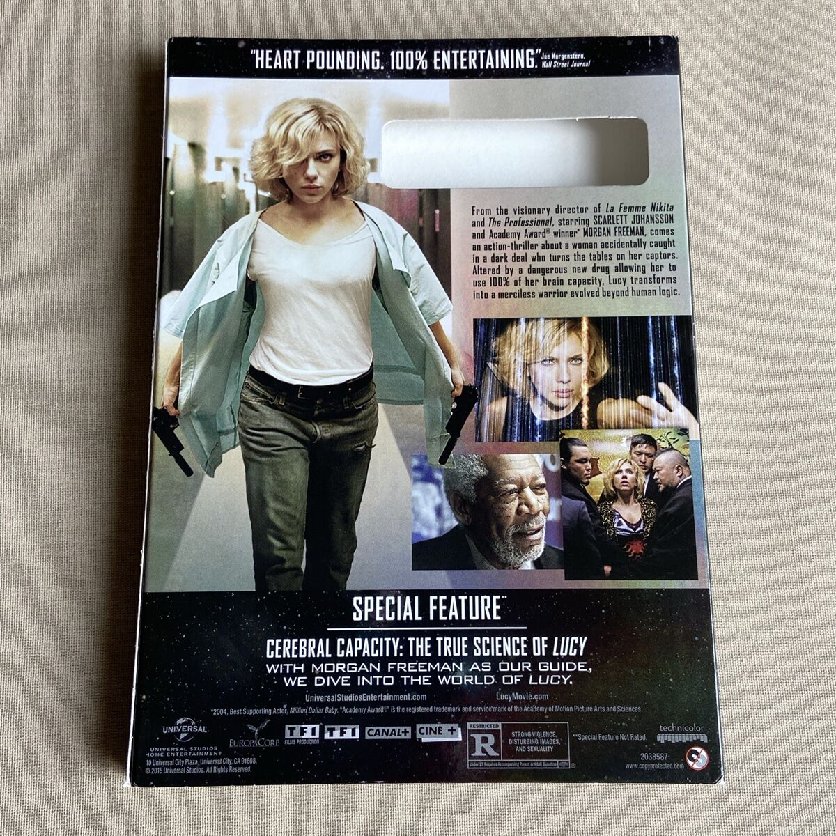 Lucy (DVD 2014 + Holo Slipcover) Sci-Fi Action Scarlett Lucy (DVD 2014 + Holo Slipcover) Sci-Fi Action Scarlett